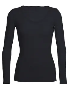 Icebreaker 103194001 M shirt/top T-shirt Scoop neckline Long sleeve Lycra, Merino wool, Nylon