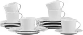 Esmeyer ISTA Coffee Service, 18-Piece Porcelain Set, Dishwasher Safe