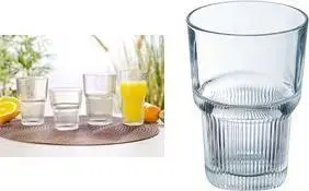 Esmeyer Arcoroc Starline Drinking Glass, 350 ml, Tempered Glass, Stackable, Set of 6