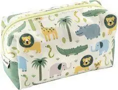 Eberhard Faber Jumbo Safari Pencil Case, Polyester, Zipper Closure