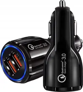 Vega LITTE Car Charger, 2x USB, 20W, Black