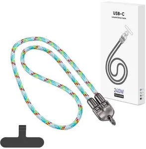 Кабель USB-C - USB-C Vega, 1.2 м, многоцветный