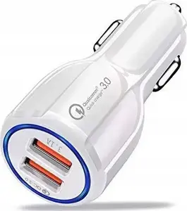 Ładowarka Vega LITTE ŁADOWARKA SAMOCHODOWA 2 X USB BIAŁA  2XUSB 20W>