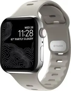 Nomad Sport Strap Slim ūdensizturīga siksniņa Apple Watch 49mm / 45mm / 44mm, Bone krāsā