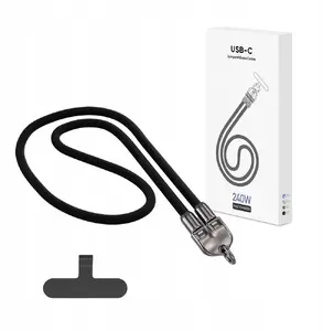 Кабель USB-C - USB-C Vega, черно-серебристый