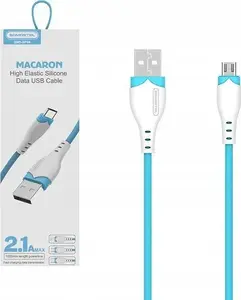 SOMOSTEL Micro-USB datu un uzlādes kabelis, 1.2 m, zils