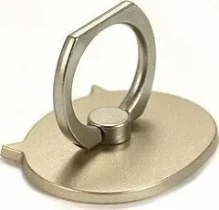 Vega Universal Phone Ring Holder and Stand Gold Cat Design