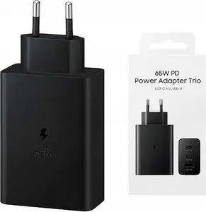 Сетевое зарядное устройство KiKo ECOBOX EP-T6530 65 Вт, 2x USB-C и 1x USB-A, черный