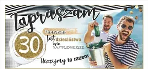 AB Card 30th Birthday Invitation Z120, Set of 10