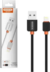 USB-A uz Lightning datu un uzlādes kabelis 1 m melns