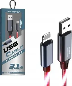 Кабель USB-A — Lightning 1.2 м красный