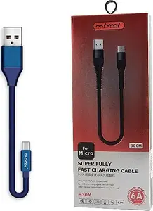 Кабель USB Vega USB-A - microUSB 0.3 м синий