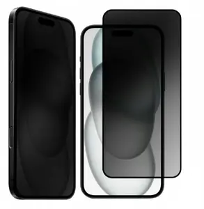 EMPRI Teltech Premium Privacy Tempered Glass for iPhone 13, 13 Pro, and 14