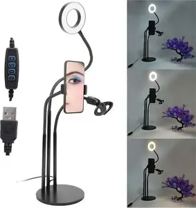 ECOBOX LED Ring Light with Tripod for Selfie and Makeup