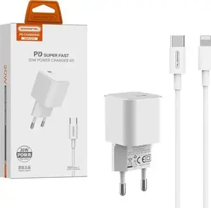 SMS-Q10 Wall Charger, 1x USB-C, 3A