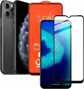 Vega Tempered Glass Screen Protector for iPhone X, XS, and 11 Pro, 9H Hardness, Black Frame