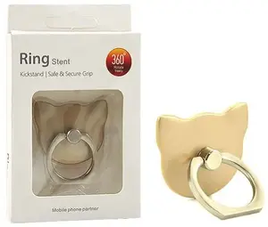 Vega Universal Cat Ring Holder and Phone Stand Gold