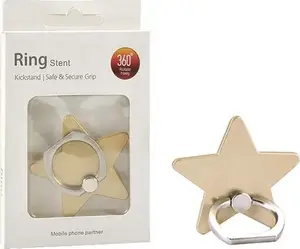 Vega Universal Star-Shaped Phone Ring Holder and Stand Gold
