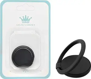 Vega Universal Flat Phone Stand and Ring Holder Black