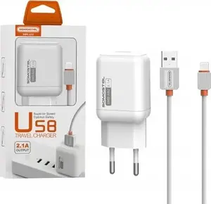 Somostel SMS-A52 Wall Charger 10W 2A with USB-C Cable White