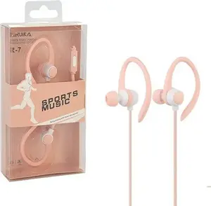 Słuchawki Vega SŁUCHAWKI DOUSZNE PRZEWODOWE SPORT GO RÓŻOWE BOX UNIWERSALNE 3,5 CALA PINK