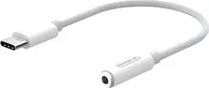 Somostel SMS-BZ04 USB-C to 3.5mm Jack Audio Adapter, White