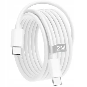 Кабель Vega ECONOMY USB-C на USB-C, 2 м, 20 Вт, белый
