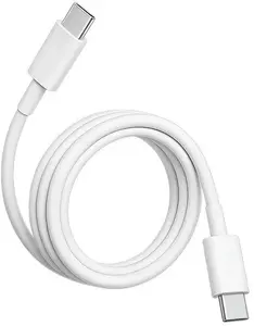 Кабель USB-C на USB-C Teltech TCA-07c, 100 Вт Power Delivery, 5А, 1 м, белый