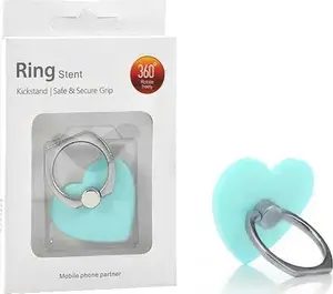 Vega Heart-Shaped Universal Phone Ring Holder and Stand Mint