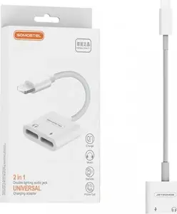 Somostel SMS-BZ05 Lightning to Dual Lightning Adapter White