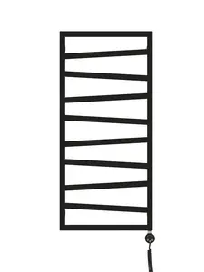 ZIGZAG 1070x500 Oil Heater, Metallic Black