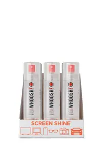 Набор для чистки экранов Whoosh Grab and GO 80 мл спрей и салфетка из микрофибры, 9 шт. в дисплее