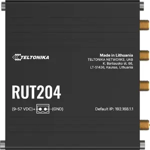 Teltonika Networks RUT204 rūpnieciskais 4G LTE maršrutētājs ar RS232 un CAN saskarni