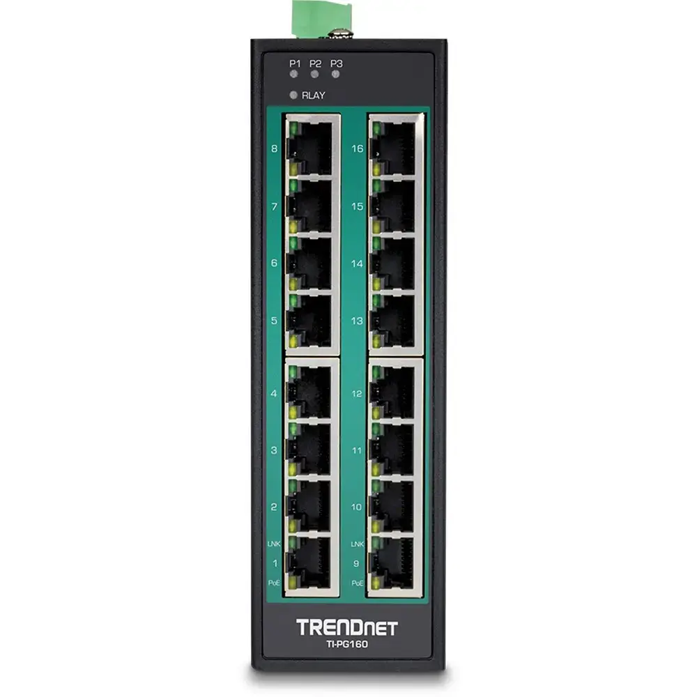 Промышленный коммутатор Trendnet TI-PG160 PoE+ Photo 2