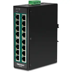 Trendnet TI-PG160 tīkla pārslēgs Nepārvaldīts Gigabit Ethernet (10/100/1000) Power over Ethernet (PoE) Melns
