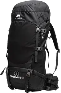 Pārgājienu mugursoma Volven Yosemite 65, 65 litri, melna
