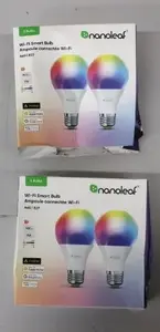 Nanoleaf Essentials viedā LED spuldze A60 E27 9W 900lm RGBCW Matter WiFi, 2 gab.