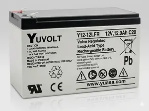 UPS akumulators Yuasa YUVOLT Y12-12FR F2 VdS 12V 12Ah