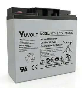 Yuasa YUVOLT Y17-12FR M5 VdS UPS Battery 12V 17Ah