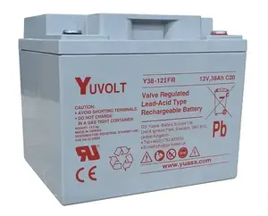 Yuasa YUVOLT Y38-12FR VdS Lead-Acid Battery 12V 38Ah M5 Terminal