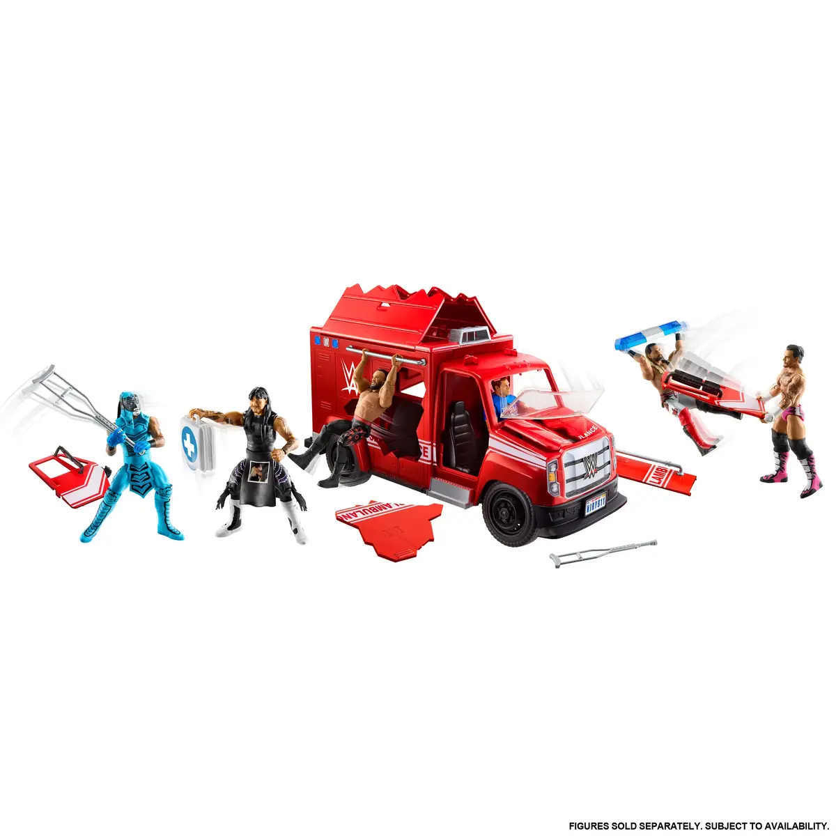 Mattel WWE Slambulance Vehicle Toy Photo 5