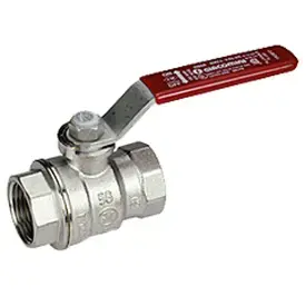 Giacomini R850X026 Ball Valve, Full Bore, Female-Female, 1 1/4 inch