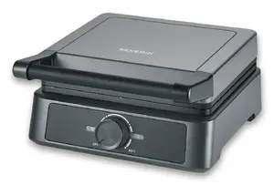 Severin WA 2130 Waffle Maker, 1600 W, 2 Rectangular Waffles, Anthracite and Black