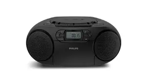 Philips TAZ2200/10 Portable CD Player with DAB+, DAB, and FM Radio, 3W RMS, Black