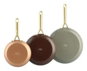 GreenPan CC009020-001 Frying Pan Set, 3-Piece, Aluminium, 20/24/28 cm