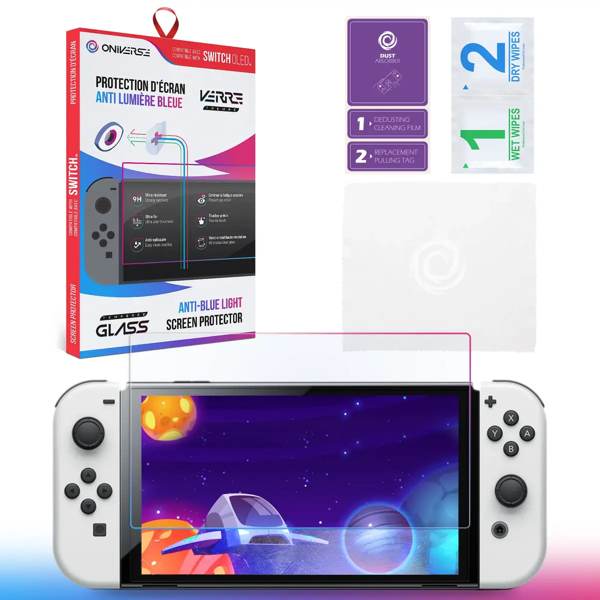 Oniverse Anti-Blue Light Screen Protector for Nintendo Switch OLED Photo 5