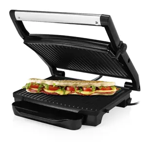 Princess 112415 Panini Grill, 2000W, Stainless Steel, Rectangular