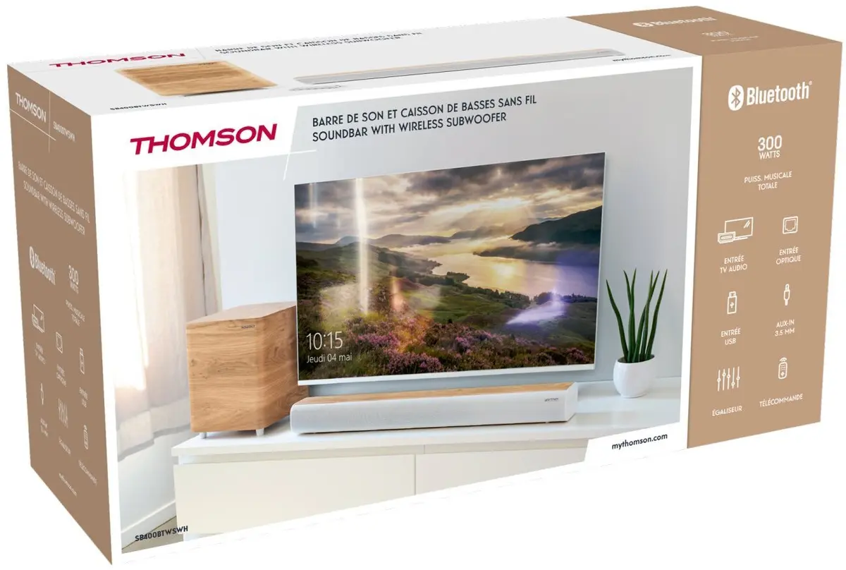 Thomson COSY SB400BTWSWH skaņas josla ar