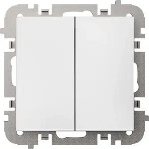 Elektro-Plast Vestra Łącznik podwójny schodowy bez ramki podtynkowy IP20 biały 3818-10