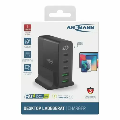 ANSMANN DC5140PD Universal USB Fast Charger 140W Photo 9